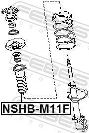 Soufflet d'amortisseur FEBEST ref. NSHB-M11F