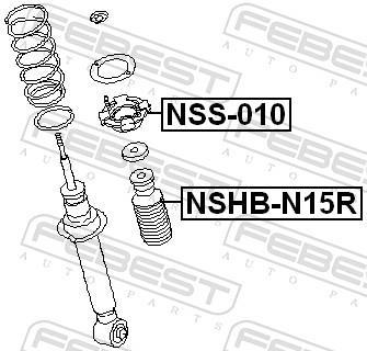 Soufflet d'amortisseur FEBEST ref. NSHB-N15R