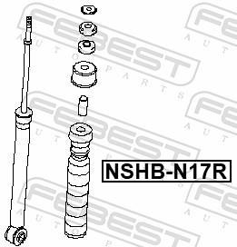 Fuelle de amortiguador FEBEST ref. NSHB-N17R