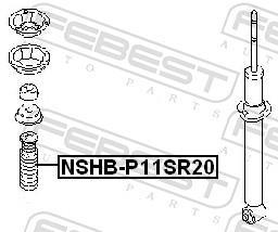 Fuelle de amortiguador FEBEST ref. NSHB-P11SR20