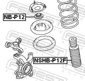 Fuelle de amortiguador FEBEST ref. NSHB-P12F