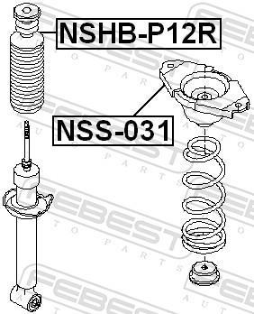 Fuelle de amortiguador FEBEST ref. NSHB-P12R