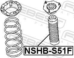 Fuelle de amortiguador FEBEST ref. NSHB-S51F