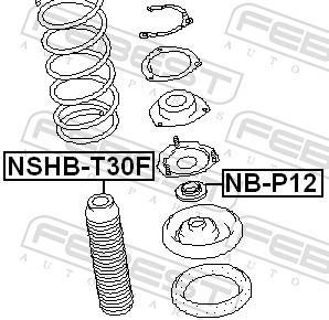 Soufflet d'amortisseur FEBEST ref. NSHB-T30F