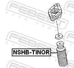 Soufflet d'amortisseur FEBEST ref. NSHB-TINOR