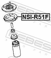 Suporte da mola FEBEST ref. NSI-R51F