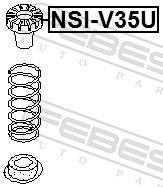 Suporte da mola FEBEST ref. NSI-V35U