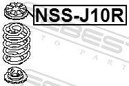 Suporte da mola FEBEST ref. NSS-J10R