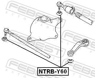Kit de réparation, rotule de barre de connexion FEBEST NTRB-Y60
