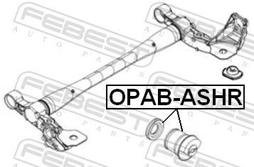 Silentblock del puente trasero FEBEST ref. OPAB-ASHR