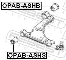 Suspensão, braço oscilante FEBEST ref. OPAB-ASHS