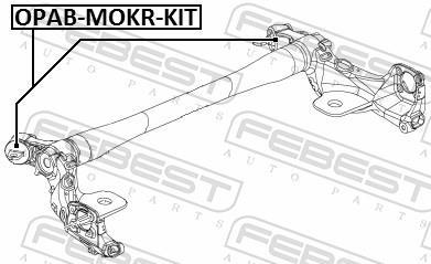 Suspension, corps de l'essieu FEBEST ref. OPAB-MOKR-KIT