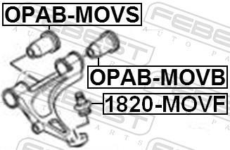 Silentblock de Suspensión FEBEST ref. OPAB-MOVS