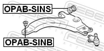Suspensão, braço oscilante FEBEST ref. OPAB-SINB