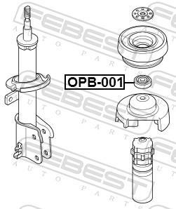Rolamento copo de suspensão FEBEST ref. OPB-001