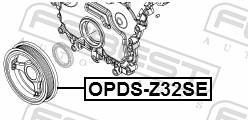 Polea, cigüeñal FEBEST ref. OPDS-Z32SE