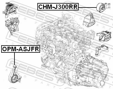 Suporte do motor FEBEST ref. OPM-ASJFR