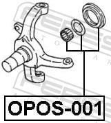 Kit de réparation, fusée d'essieu FEBEST ref. OPOS-001