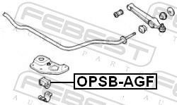 Soporte, estabilizador FEBEST ref. OPSB-AGF