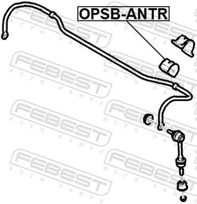 Silent bloc de suspension FEBEST ref. OPSB-ANTR
