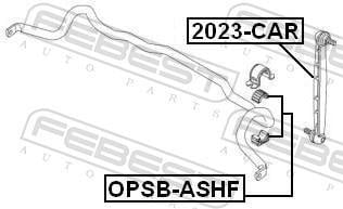 Suspension, stabilisateur FEBEST OPSB-ASHF