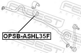 Soporte, estabilizador FEBEST ref. OPSB-ASHL35F