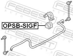 Suspension, stabilisateur FEBEST ref. OPSB-SIGF