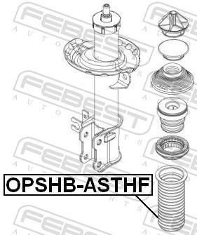 Soufflet d'amortisseur FEBEST ref. OPSHB-ASTHF