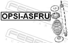 Patin de ressort (Support ressort) FEBEST OPSI-ASFRU
