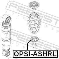 Patin de ressort (Support ressort) FEBEST ref. OPSI-ASHRL