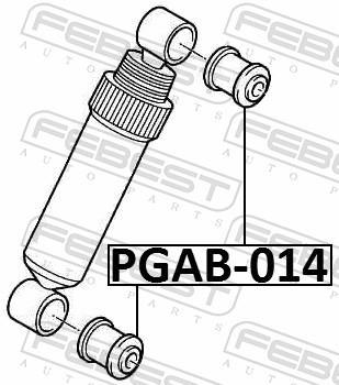 Douille, amortisseur FEBEST PGAB-014
