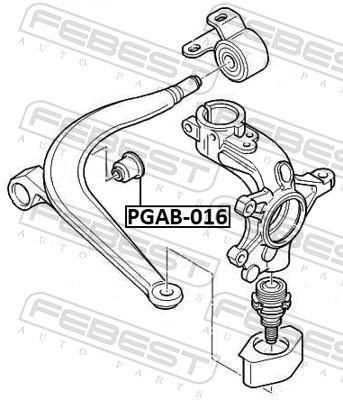 Suspensão, braço oscilante FEBEST ref. PGAB-016