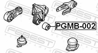 Support moteur (Silent bloc moteur) FEBEST ref. PGMB-002