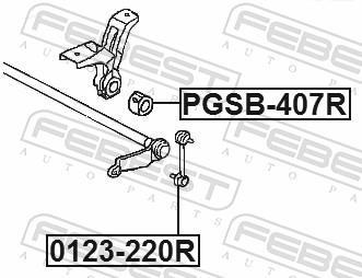 Suspension, stabilisateur FEBEST ref. PGSB-407R