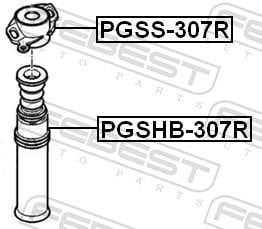 Fuelle de amortiguador FEBEST ref. PGSHB-307R