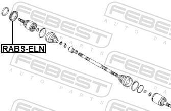 Anneau de palpeur, ABS (Bague abs) FEBEST ref. RABS-ELN
