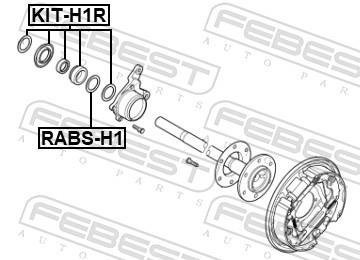 Anneau de palpeur, ABS (Bague abs) FEBEST ref. RABS-H1