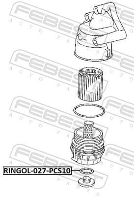 Joint de bouchon vidange FEBEST RINGOL-027-PCS10