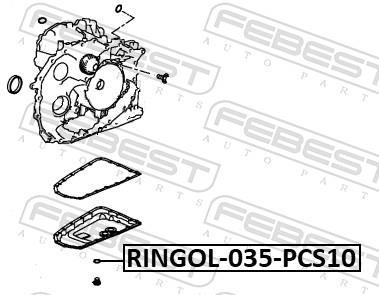 Joint de bouchon vidange FEBEST RINGOL-035-PCS10