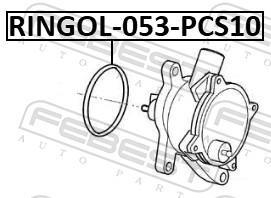 Junta, bomba de vacío FEBEST ref. RINGOL-053-PCS10
