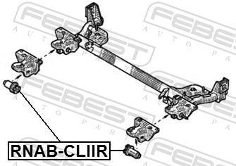 Suspension, corps de l'essieu FEBEST ref. RNAB-CLIIR