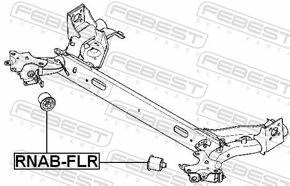 Suspensão, braço oscilante FEBEST ref. RNAB-FLR