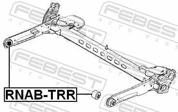 Suspensão, braço oscilante FEBEST ref. RNAB-TRR