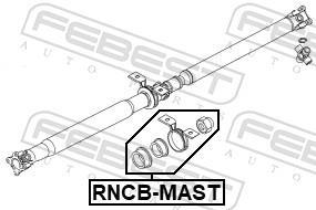 Palier, palier central d'arbre de transmission FEBEST ref. RNCB-MAST