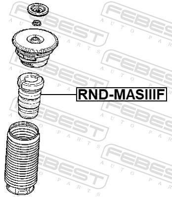Butée élastique, suspension FEBEST RND-MASIIIF
