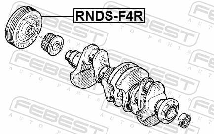Polea, cigüeñal FEBEST ref. RNDS-F4R