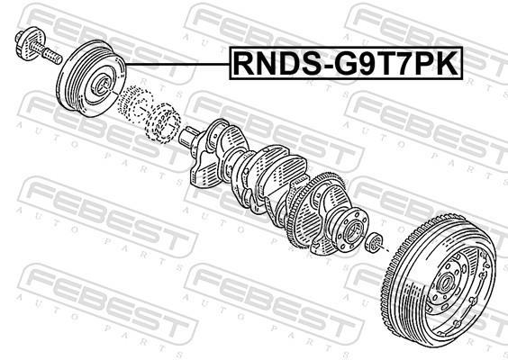 Poulie damper (Poulie de vilebrequin) FEBEST ref. RNDS-G9T7PK
