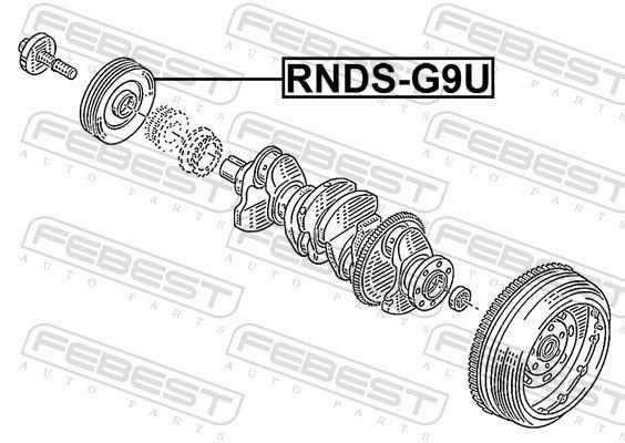 Polea, cigüeñal FEBEST ref. RNDS-G9U