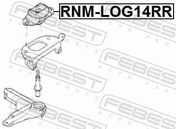 Support de boîte de vitesse FEBEST ref. RNM-LOG14RR