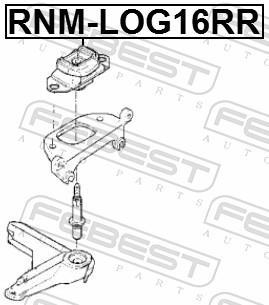 Support de boîte de vitesse FEBEST ref. RNM-LOG16RR